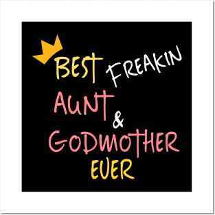 Funny BAE Best Aunt Ever Posters and Art